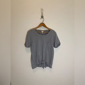 J. Crew Light Gray Crew Neck Tee